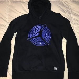 black and purple jordan hoodie